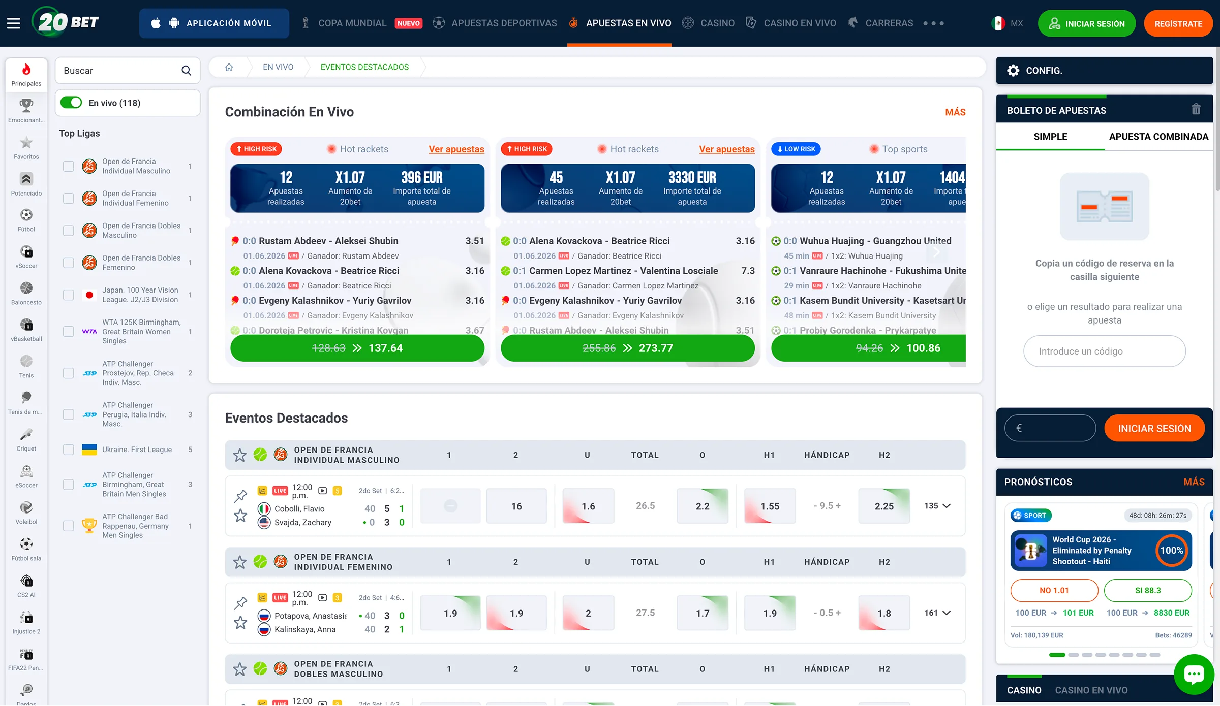 22Bet sitio web